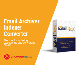 Box image with text, "MailDex Email Archiver Indexer Converter."